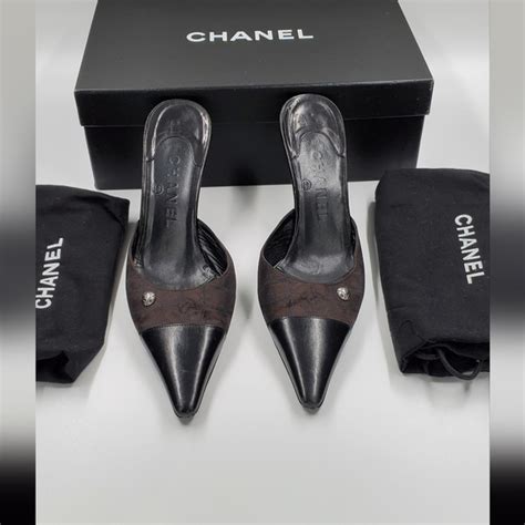 zara chanel vintage cc crystal mules|chanel mules On Sale .